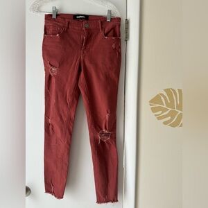 Women's Distressed Jeans Express Cotton